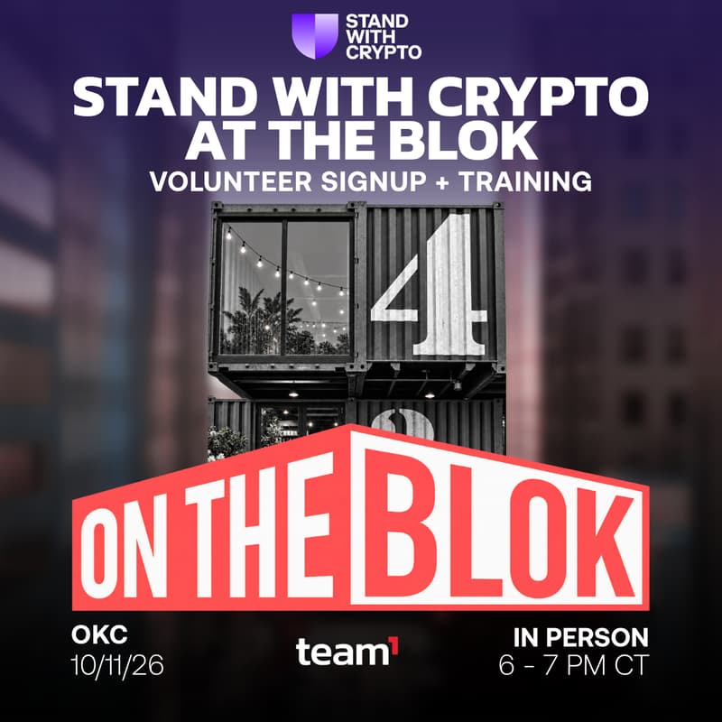 Cover Image for Stand With Crypto | On the Blok OKC [IN PERSON]