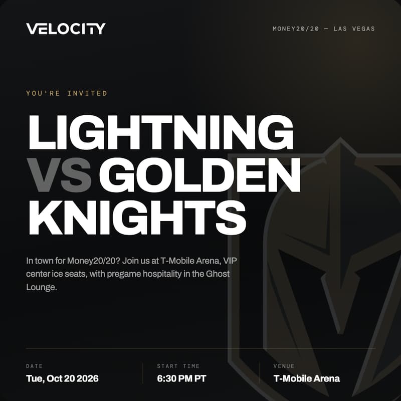 Cover Image for NHL Hosted by Velocity: Lightning vs. Golden Knights