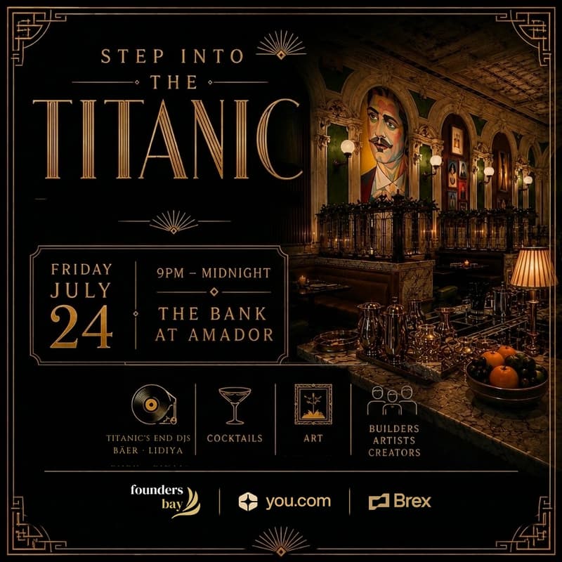Cover Image for Step Into The Titanic @ The Bank At Amador