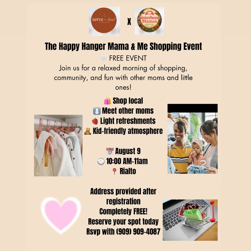 Cover Image for The Happy Hanger Mama & Me Shopping 🛍️ event🤍