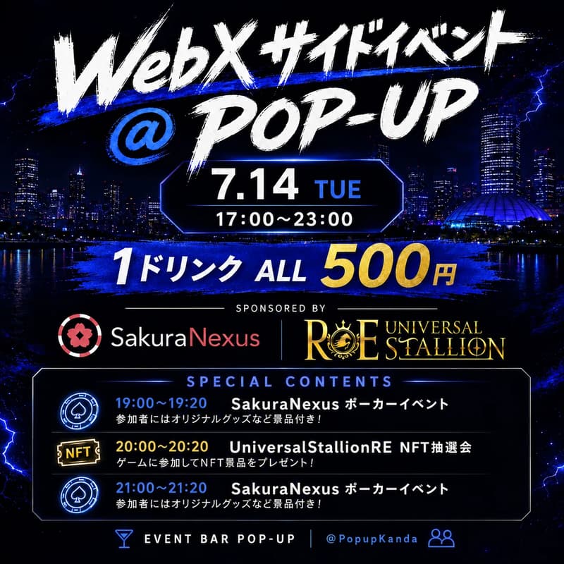 Cover Image for ユニスタRE&SakuraNexusコラボWebXサイドイベント @ POP-UP