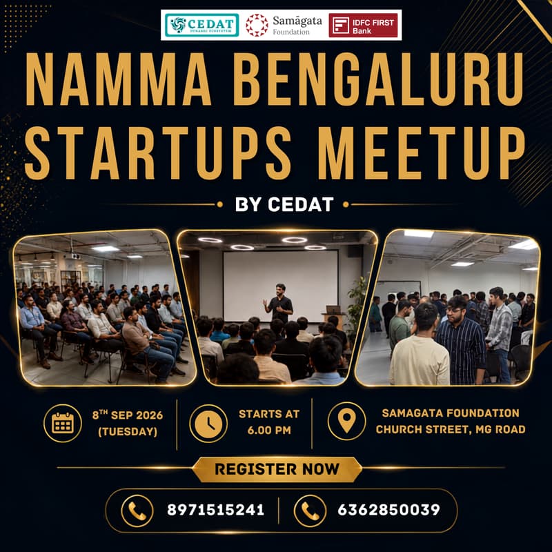 Cover Image for Namma Bengaluru Startups Meetup