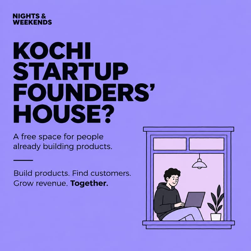Cover Image for Kochi Startup Founders’ House? đźŹ