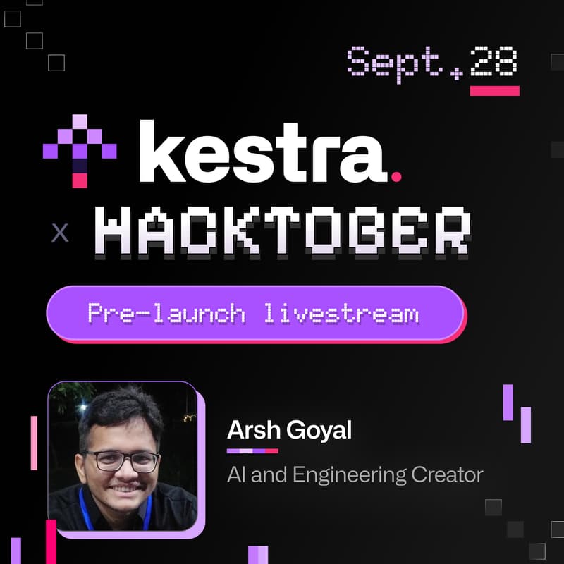 Cover Image for Pre-launch livestream Kestra Hacktober