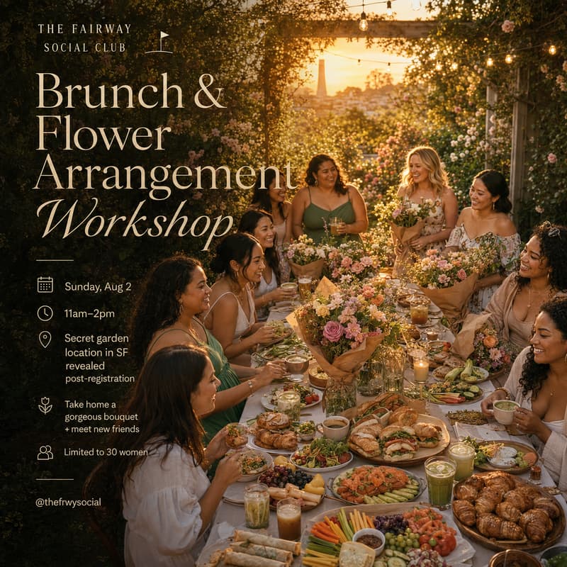 Cover Image for The Garden Party: Brunch & Blooms (Flower Workshop) 🌼🌷