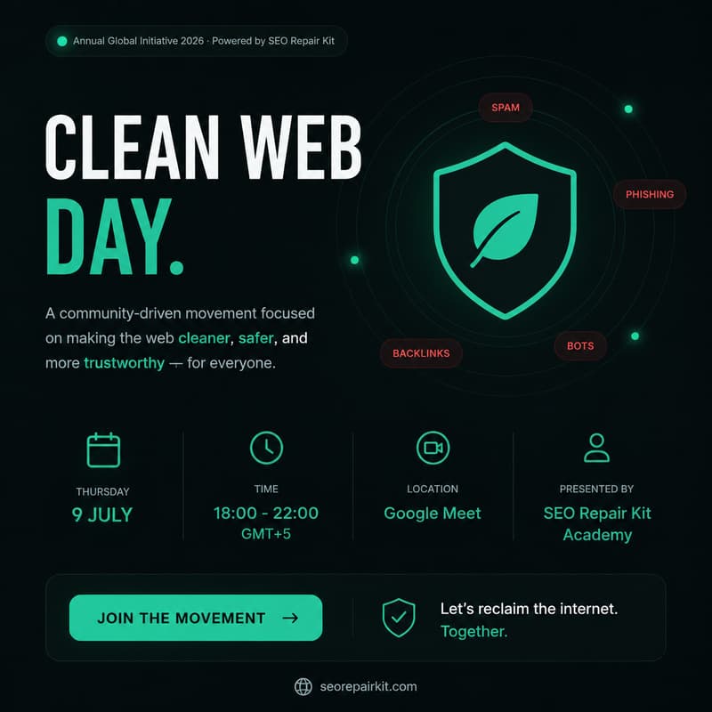 Cover Image for Clean Web Day Powered by SEO Repair Kit