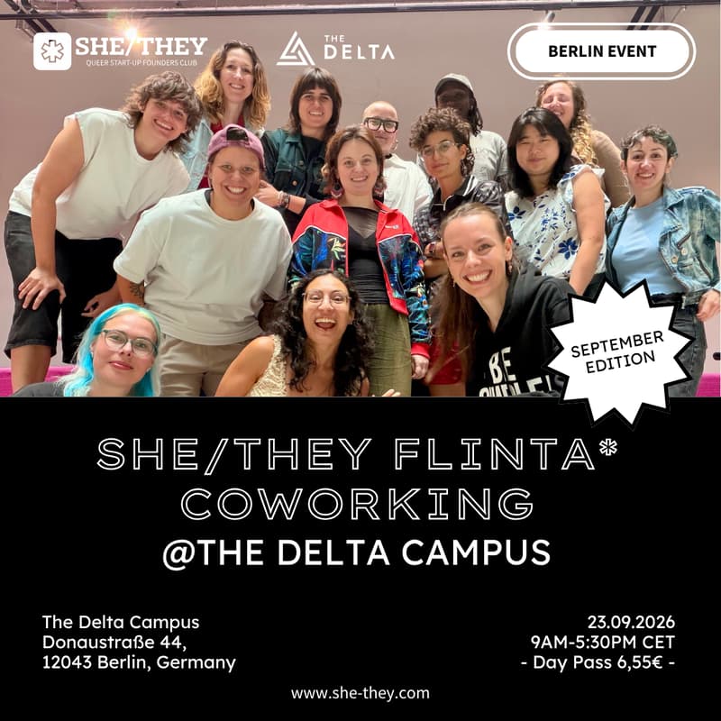 Cover Image for SHE/THEY FLINTA* Co-Working Day At The Delta Campus – September Edition
