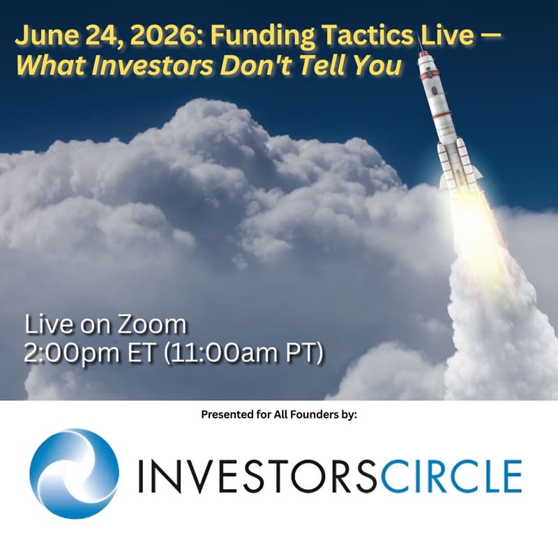 Cover Image for Funding Tactics Live - What Investors Don't Tell You