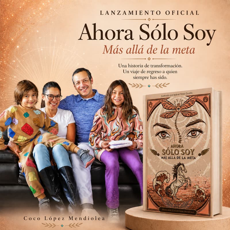 Cover Image for Cena Experiencia: Ahora Solo Soy, más allá de la meta. Libro de Coco López Mendiolea Lanzamiento Oficial.