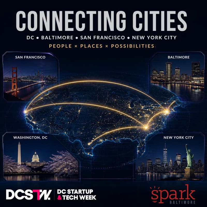 Cover Image for Connecting Cities: Building Innovation - Baltimore Edition | DC Startup & Tech Week × Web3DC