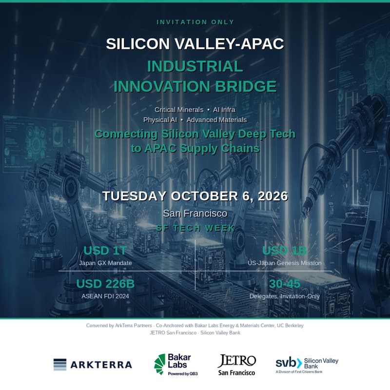Cover Image for Silicon Valley-APAC Industrial Innovation Bridge