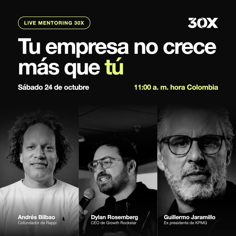 Cover Image for Live Mentoring: Tu empresa no crece más que tú