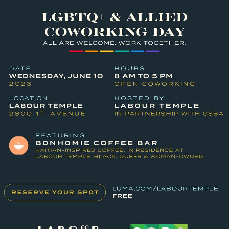 Cover Image for LGBTQ+ & ALLIED COWORKING DAY -- FREE