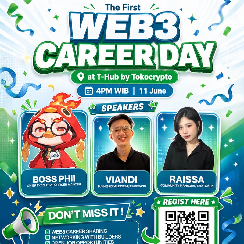 Cover Image for WEB3 CAREER DAY BY MANCER X TOKOCRYPTO X TKO