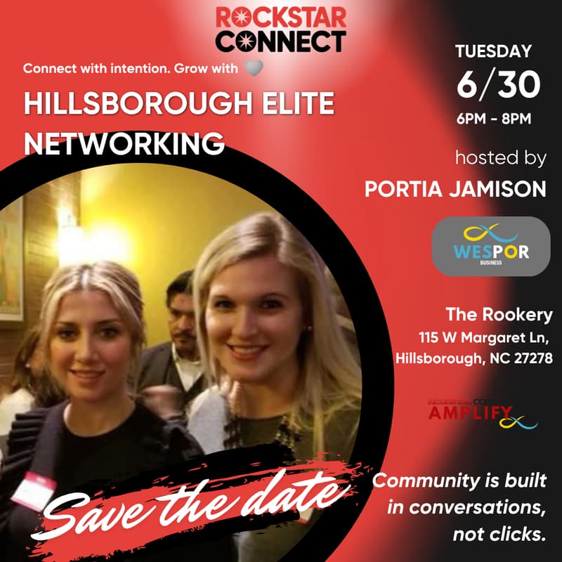 Cover Image for Free Hillsborough Elite Rockstar Connect Networking Event (June)