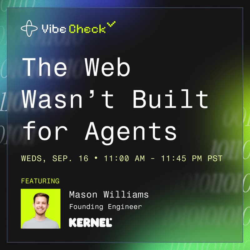 Cover Image for The Web Wasn't Built for Agents