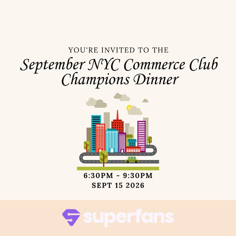 Cover Image for NYC Commerce Club Champions Dinner