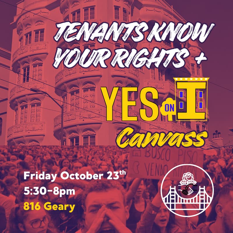 Cover Image for Tenants Know Your Rights + Yes on I Canvass