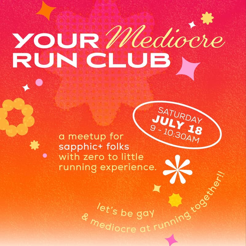 Cover Image for your (sapphic) mediocre run club πππ½ββοΈπ