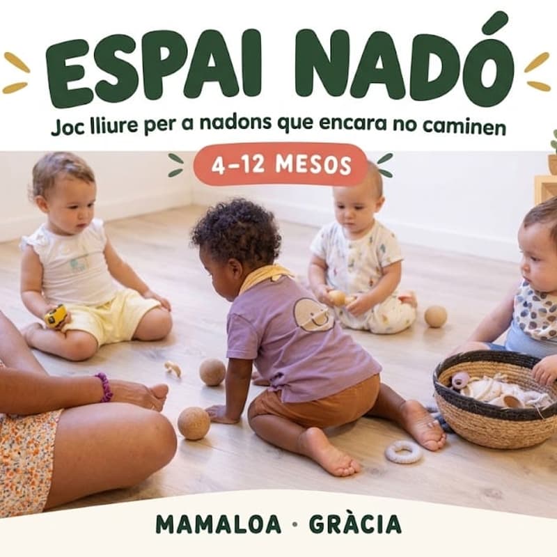 Cover Image for Espai Nadó Mamaloa · Joc lliure per a nadons que encara no caminen (4–12 mesos)