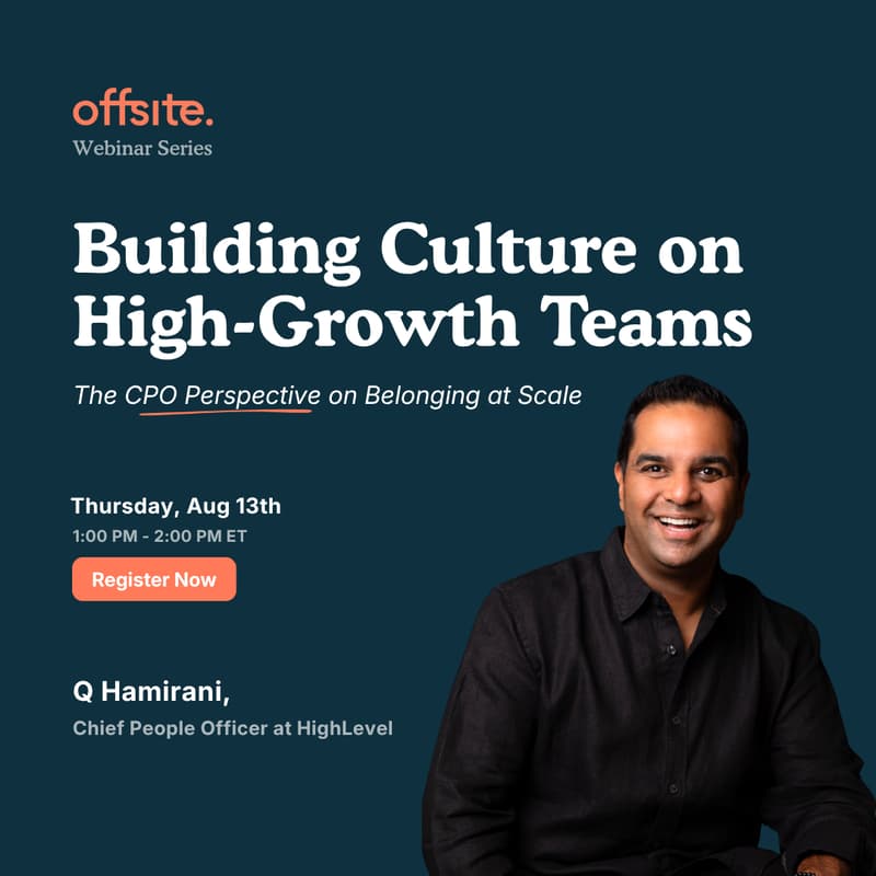 Cover Image for Webinar | Building Culture on High-Growth Teams