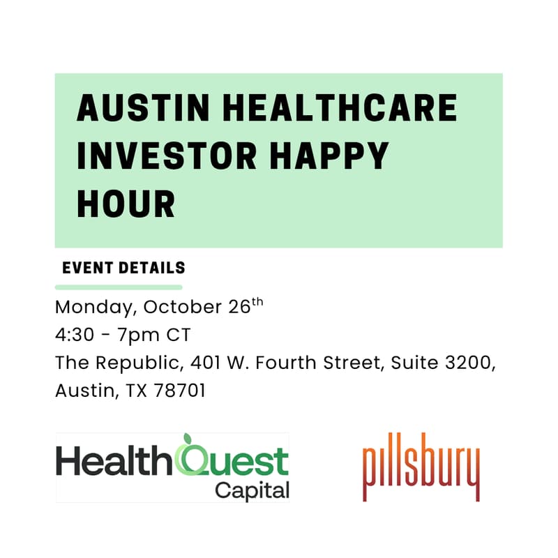 Cover Image for Austin Healthcare Investor Happy Hour