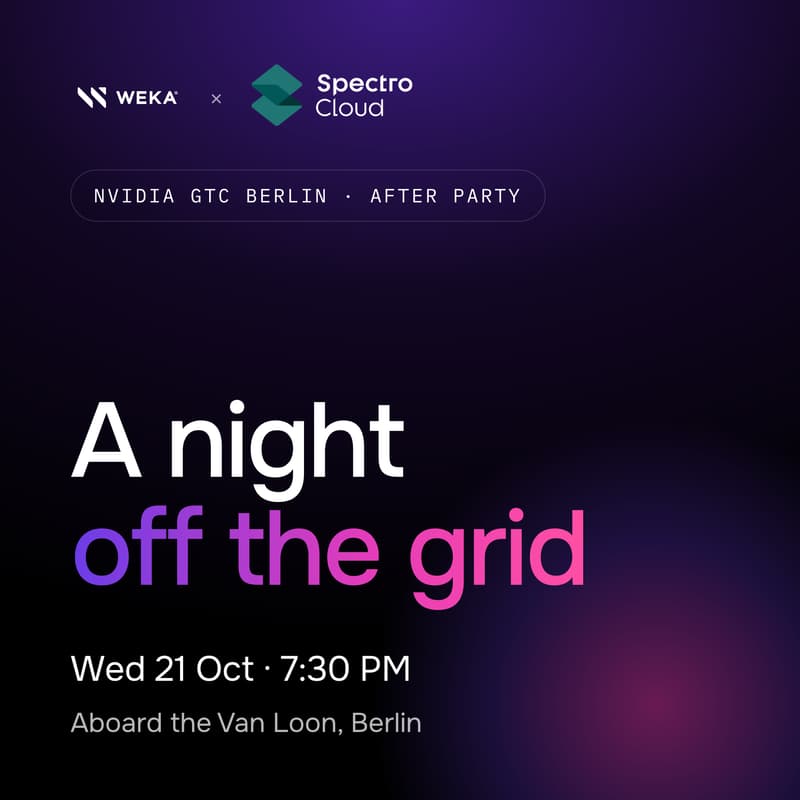Cover Image for Off The Grid Happy Hour WEKA x Spectro Cloud