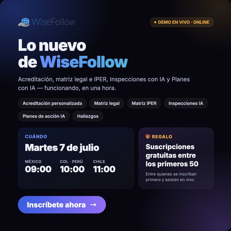 Cover Image for Lo nuevo de WiseFollow: Agentes de IA para transformar la gestión HSE