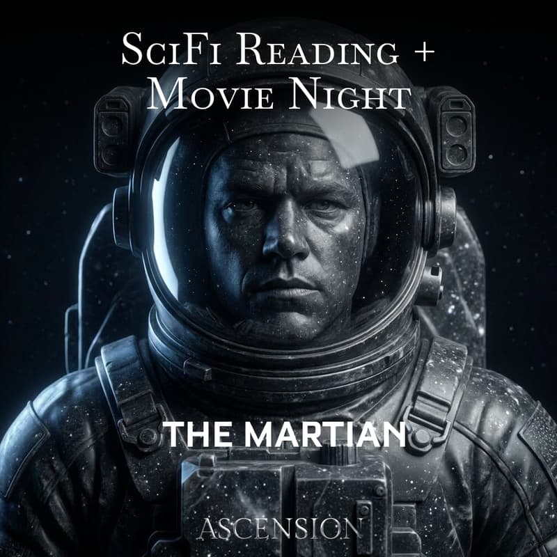 Cover Image for Sci-Fi Reading + Movie Night: The Martian