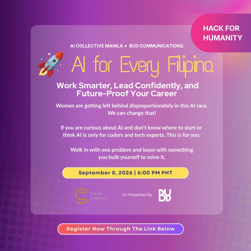 Cover Image for The AI Collective Manila x Bud Hack for Humanity