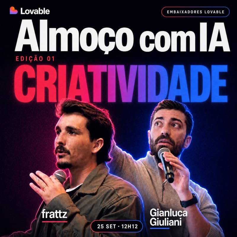Cover Image for Almoço com IA - Ed.1 CRIATIVIDADE