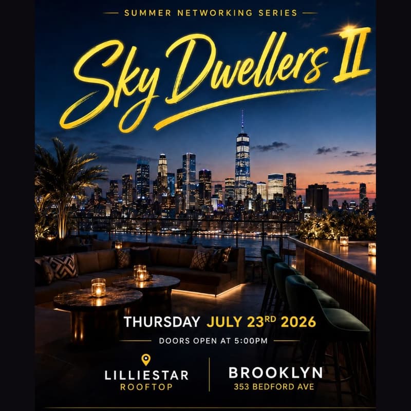 Cover Image for SKY DWELLERS II - Upmixer Rooftop Fireside Chat & Summer Mixer