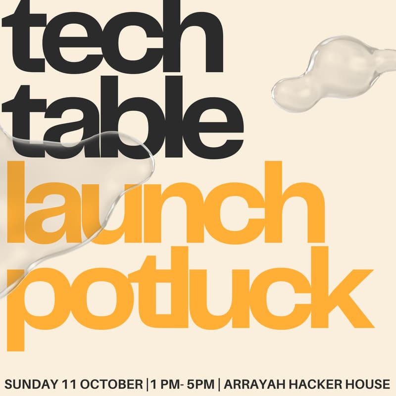 Cover Image for Tech Table - Launch Potluck π₯