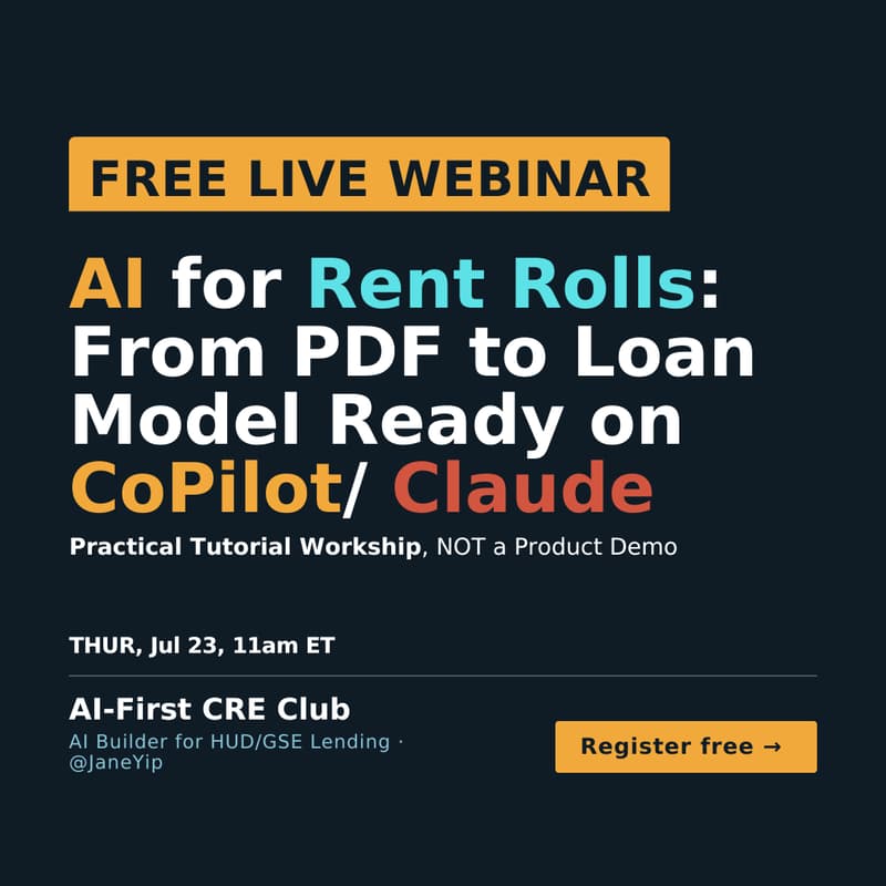 Cover Image for AI for Rent Rolls: From PDF to Loan Model Ready on CoPilot/ Claude
