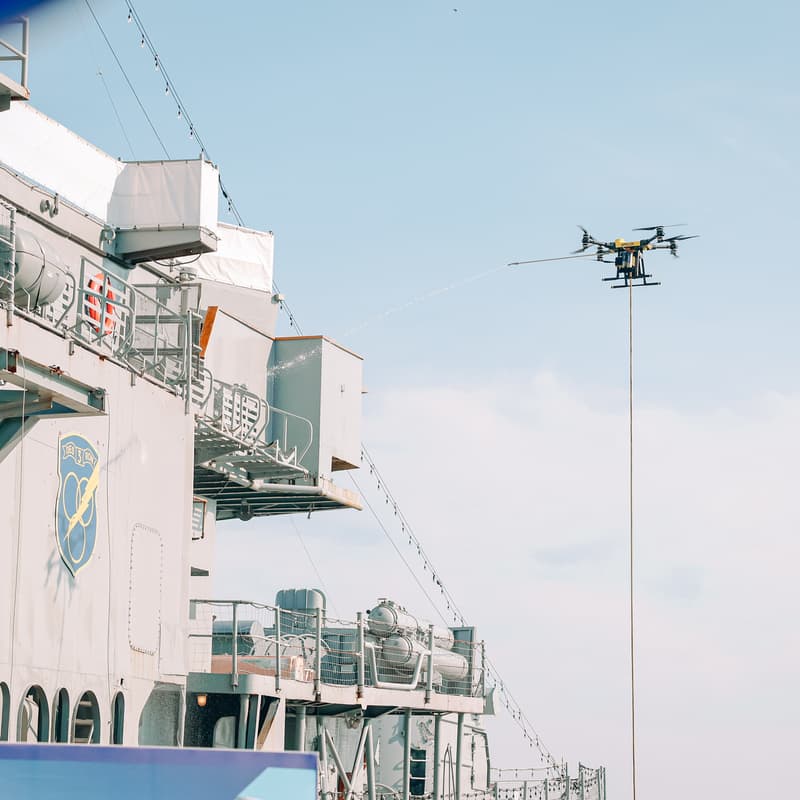 Cover Image for Drones Meet the Destroyer: Apellix Power Washing Drone Live at the USS Orleck