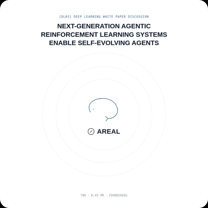 Cover Image for Founder's White Paper Discussion [DL:03]: Next generation Agentic Reinforcement Learning System
