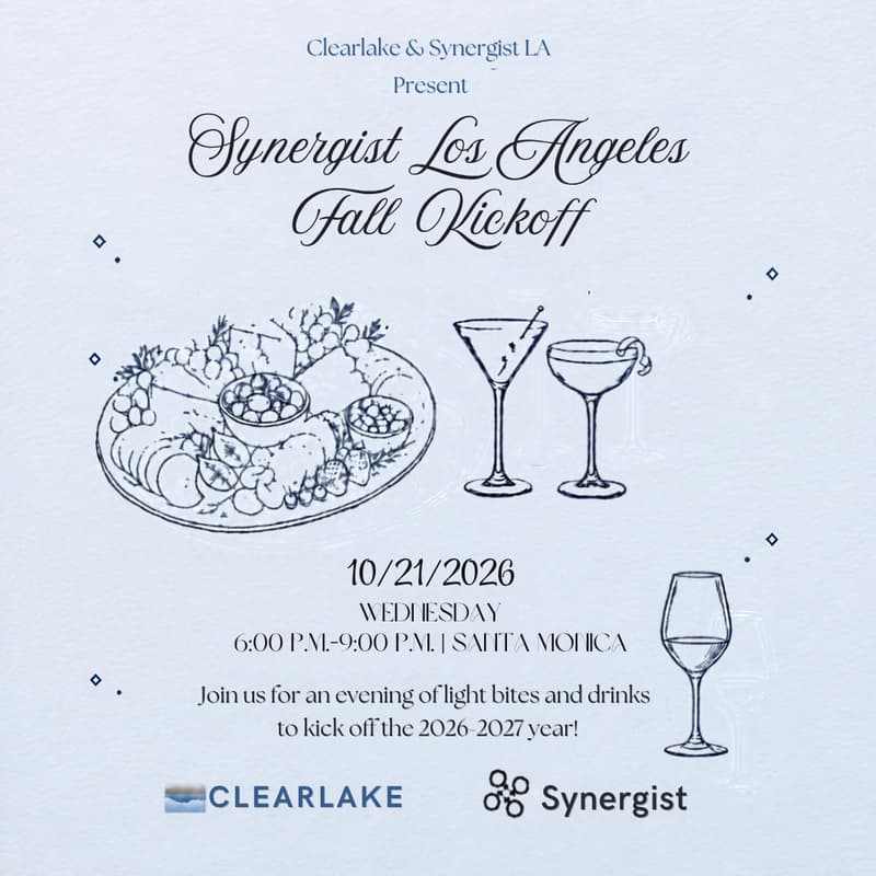 Cover Image for Synergist LA x Clearlake | Fall Kick-Off
