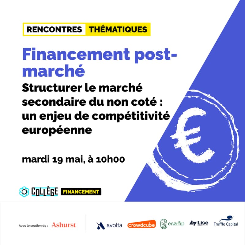 Cover Image for Rencontres thématiques | Structurer le marché secondaire du non coté