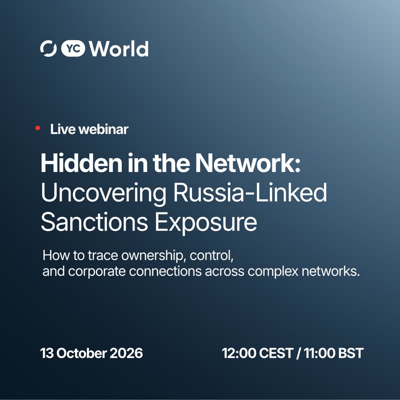 Cover Image for Webinar: Uncovering Sanctions Exposure Across Russia-Linked Corporate Networks