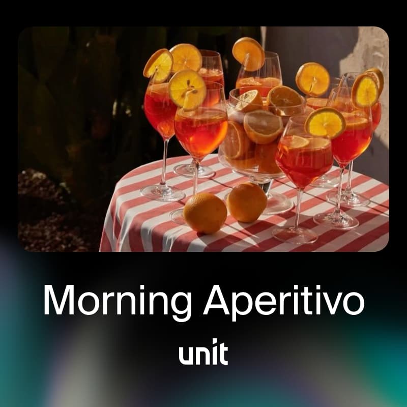 Cover Image for Morning Aperitivo with Unit at Money20/20