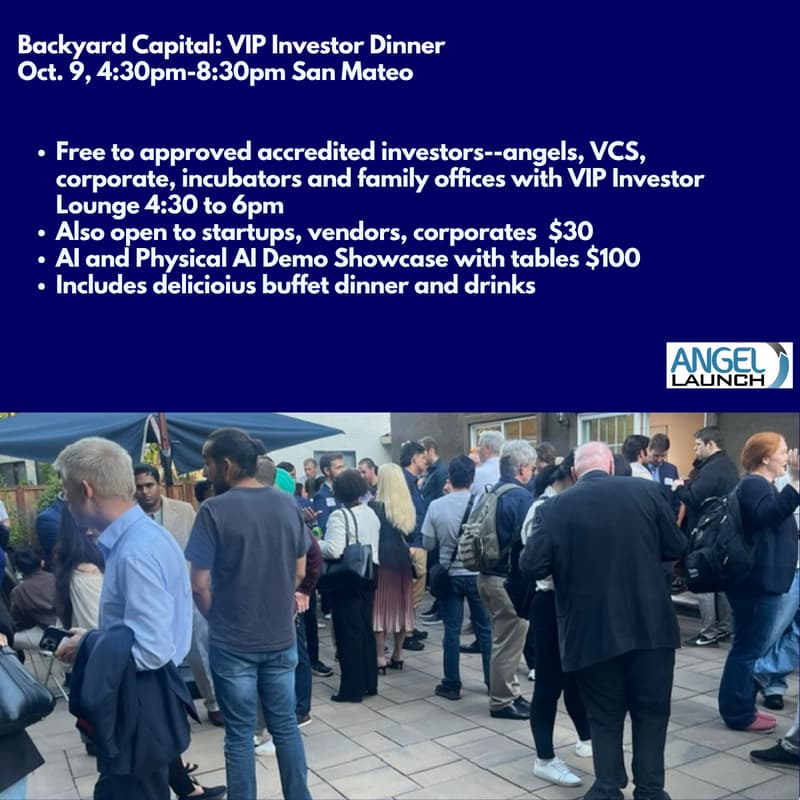 Cover Image for Backyard Capital VIP Investors Dinner with AI & Physical AI Demo Showcase