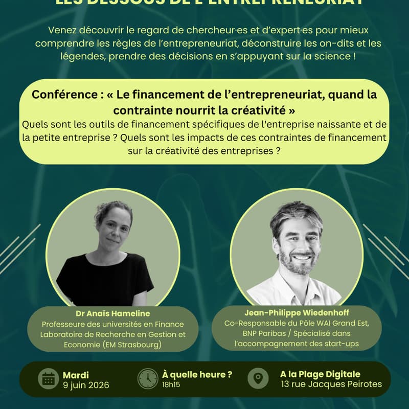 Cover Image for Le financement de l’entrepreneuriat, quand la contrainte nourrit la créativité