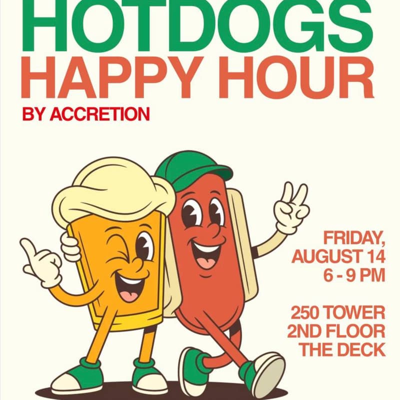 Cover Image for Hops and Hot Dogs Happy Hour by Accretion