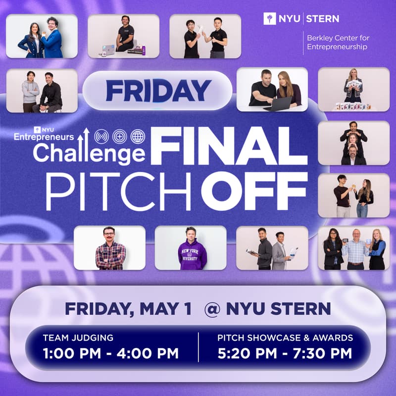 Cover Image for 2026 NYU Entrepreneurs Challenge: Final Pitch-Off & Awards Ceremony