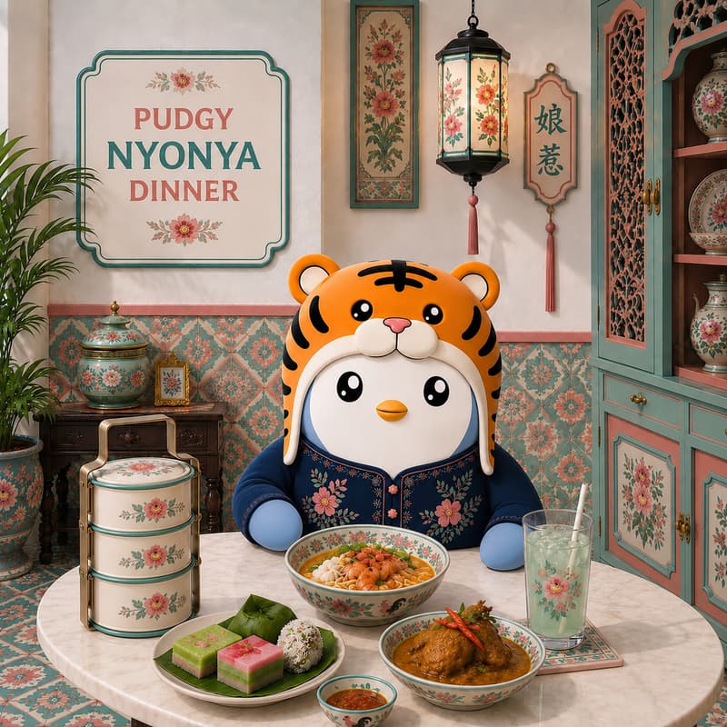 Cover Image for Pudgy Malaysia Nyonya Dinner