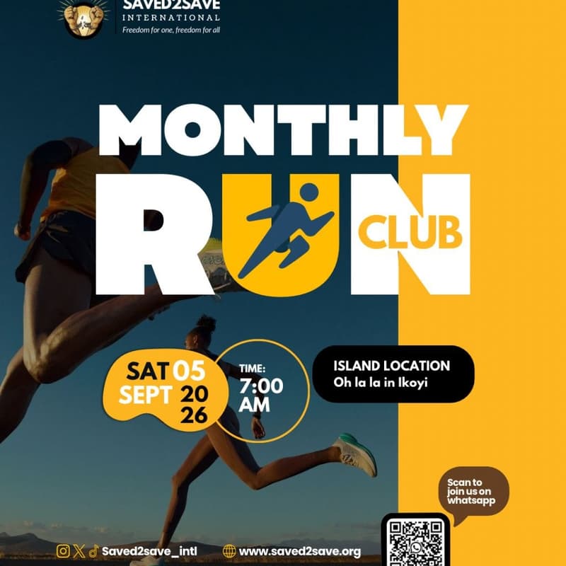 Cover Image for Saved2save Monthly Run Club