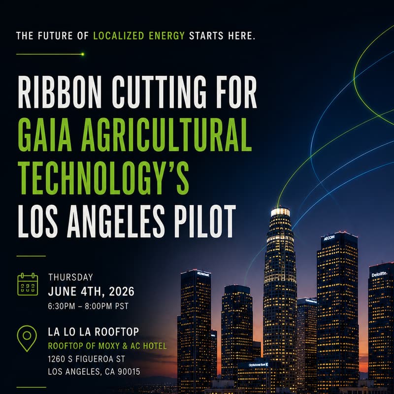 Cover Image for Gaia Agricultural Technology Pilot Launch