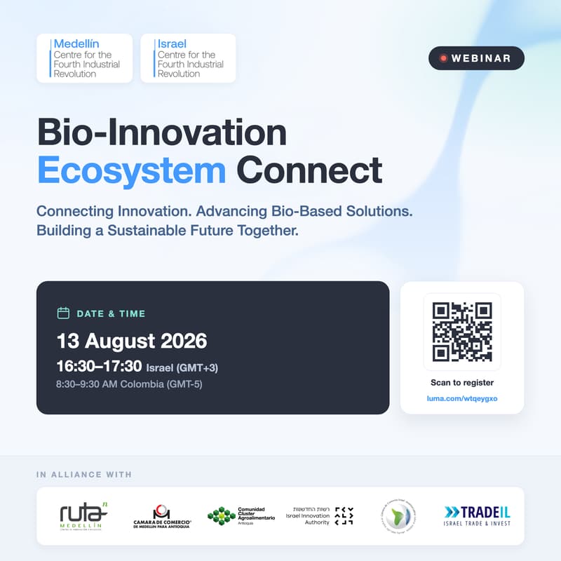 Cover Image for Bio-Innovation Ecosystem Connect / Conexión del ecosistema de Bioinnovación: Israel–Medellín, Colombia