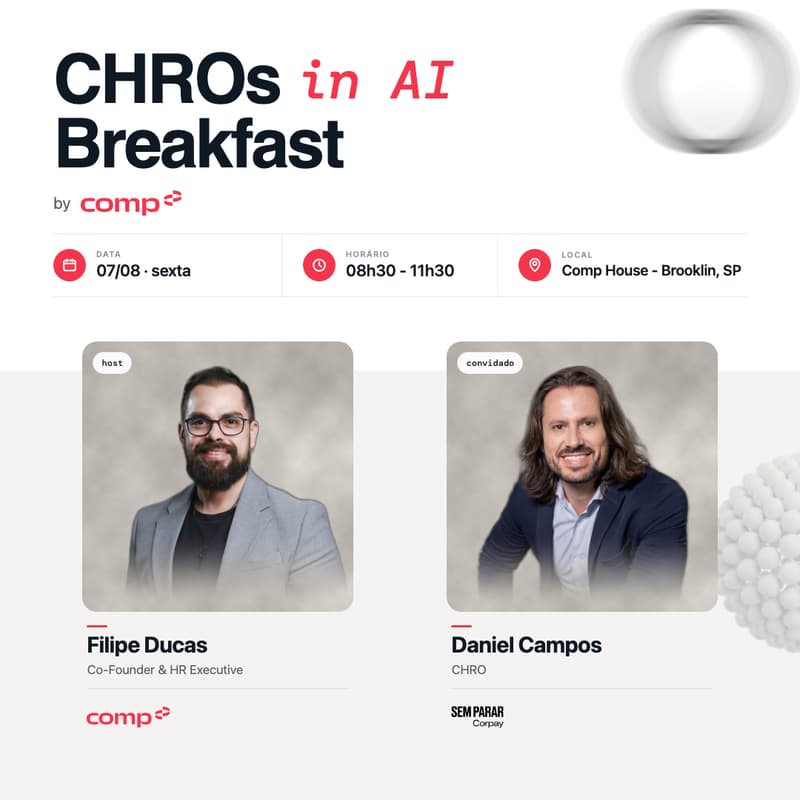 Cover Image for CHROs in AI breakfast | Daniel Campos (Sem Parar Corpay) | 07 de Agosto
