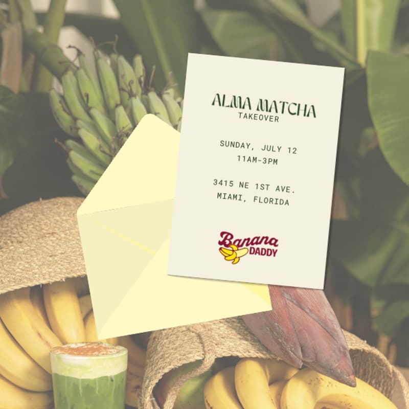 Cover Image for Alma Matcha Takeover at Banana Daddy 🍵🍌